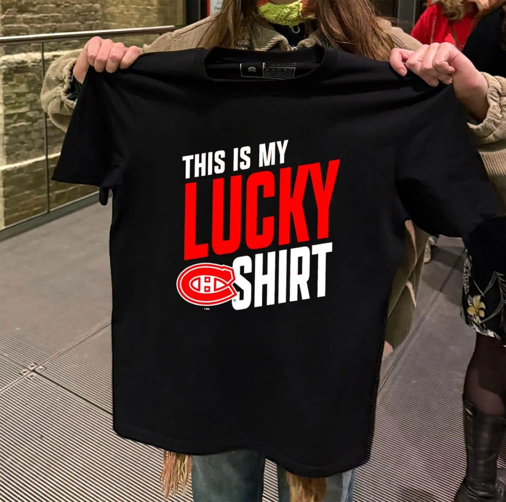 Montreal Canadiens This Is My Lucky hockey 2026 - Adult & Kids T-Shirts, Sweatshirts & Hoodies apparel design preview 2