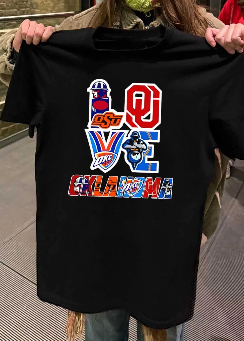 Love Oklahoma Sports Teams - Adult & Kids T-Shirts, Sweatshirts & Hoodies apparel design preview 2