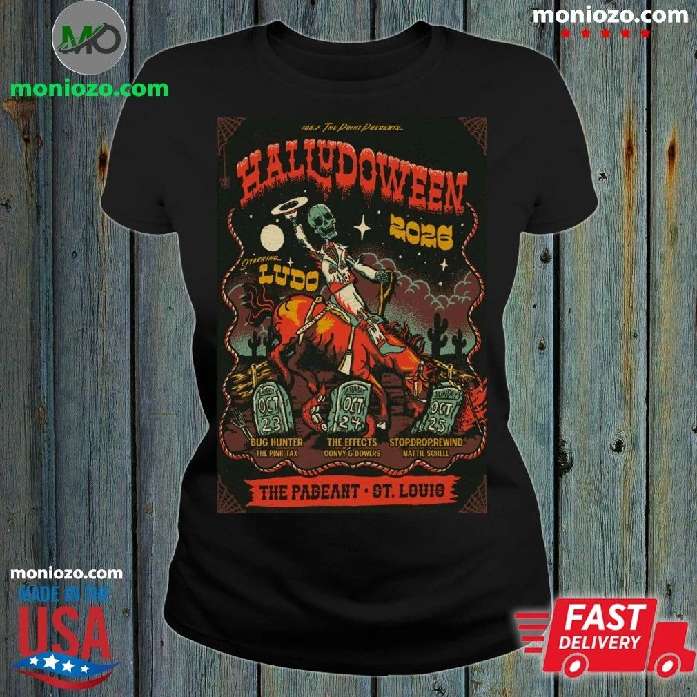 Ludo 10 23 2026 HalLUDOween In St. Louis MO Poster - Adult & Kids T-Shirts, Sweatshirts & Hoodies apparel design preview 1
