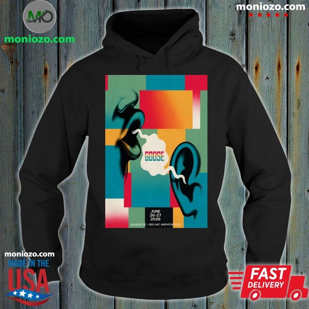 Original Goose At Red Hat Amphitheater On June 26-27 - Adult & Kids T-Shirts, Sweatshirts & Hoodies apparel design preview 2