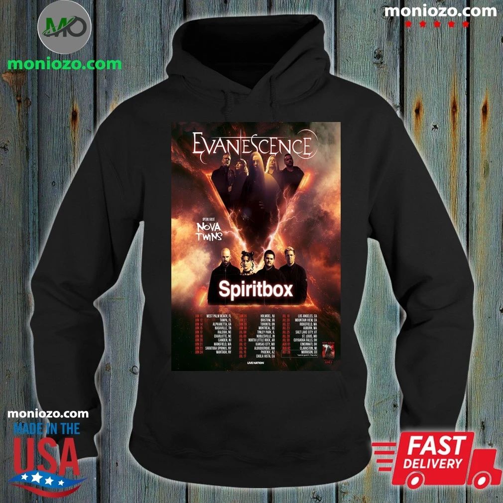 Original Evanescence Tour 2026 Poster - Adult & Kids T-Shirts, Sweatshirts & Hoodies apparel design preview 2