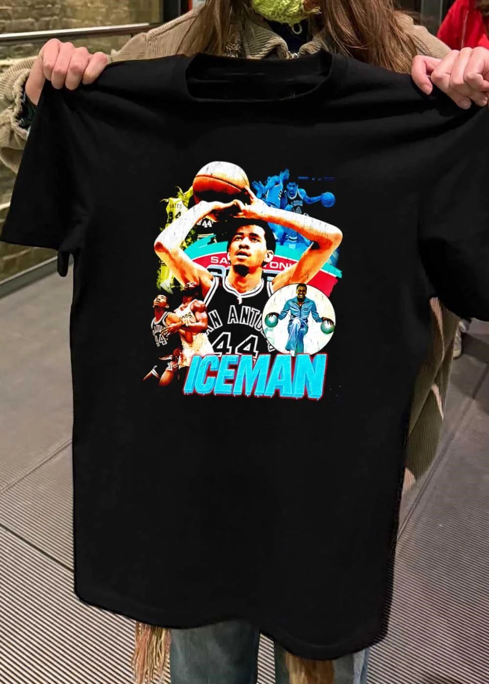 George Gervin Iceman San Antonio 44 Basketball - Adult & Kids T-Shirts, Sweatshirts & Hoodies apparel design preview 2