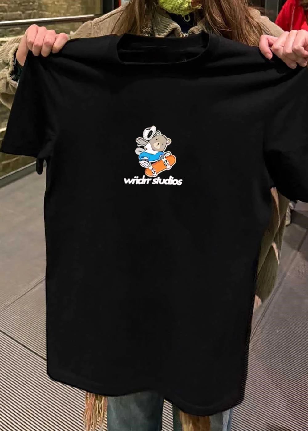 Skateboard Bear Cowboy Wriidrr Studios - Adult & Kids T-Shirts, Sweatshirts & Hoodies apparel design preview 2