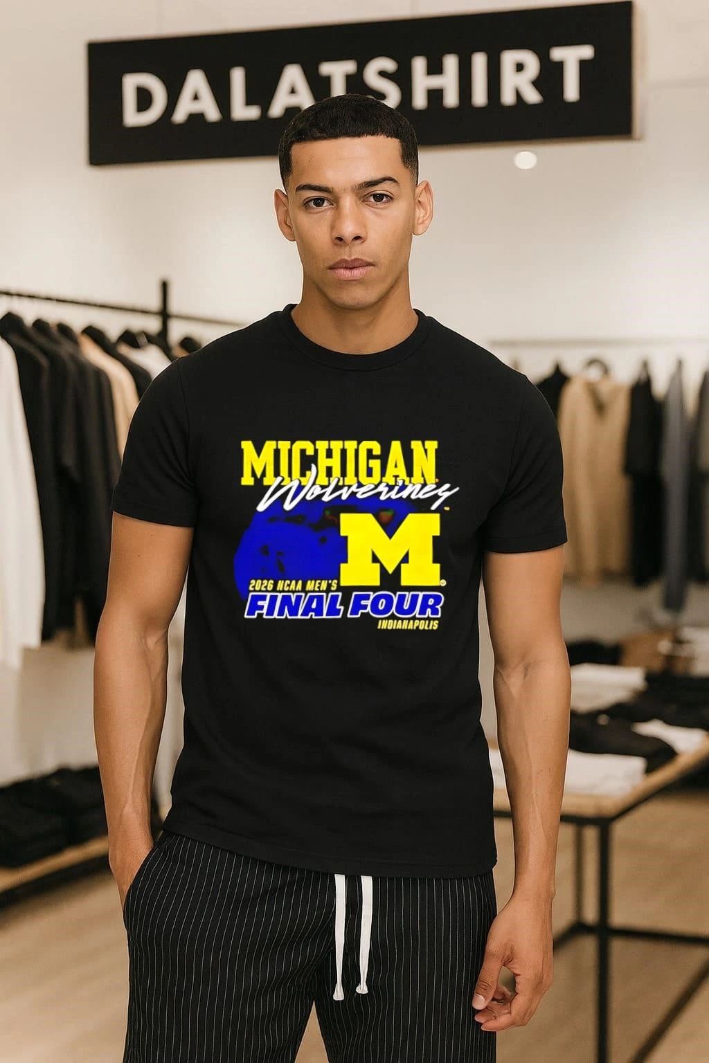 Michigan Wolverines 2026 NCAA Men's Final Four - Adult & Kids T-Shirts, Sweatshirts & Hoodies apparel design preview 1
