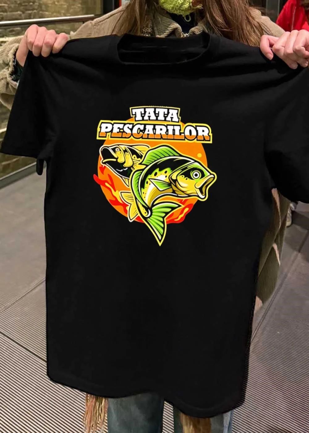 Tata Pescarilor Jumping Green Fish Sun - Adult & Kids T-Shirts, Sweatshirts & Hoodies apparel design preview 2