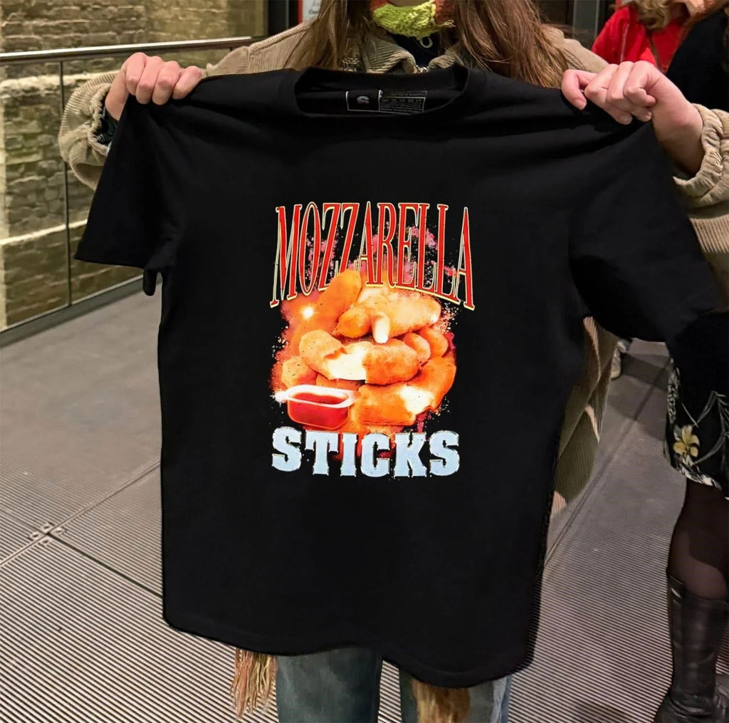 Mozzarella Sticks Cheesy Appetizer - Adult & Kids T-Shirts, Sweatshirts & Hoodies apparel design preview 2