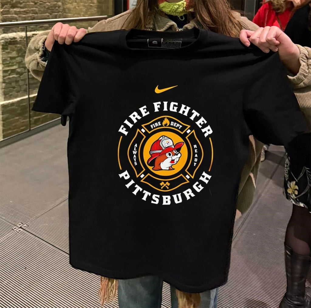Pittsburgh Firefighter Buc-ee's Steelers Maltese - Adult & Kids T-Shirts, Sweatshirts & Hoodies apparel design preview 2