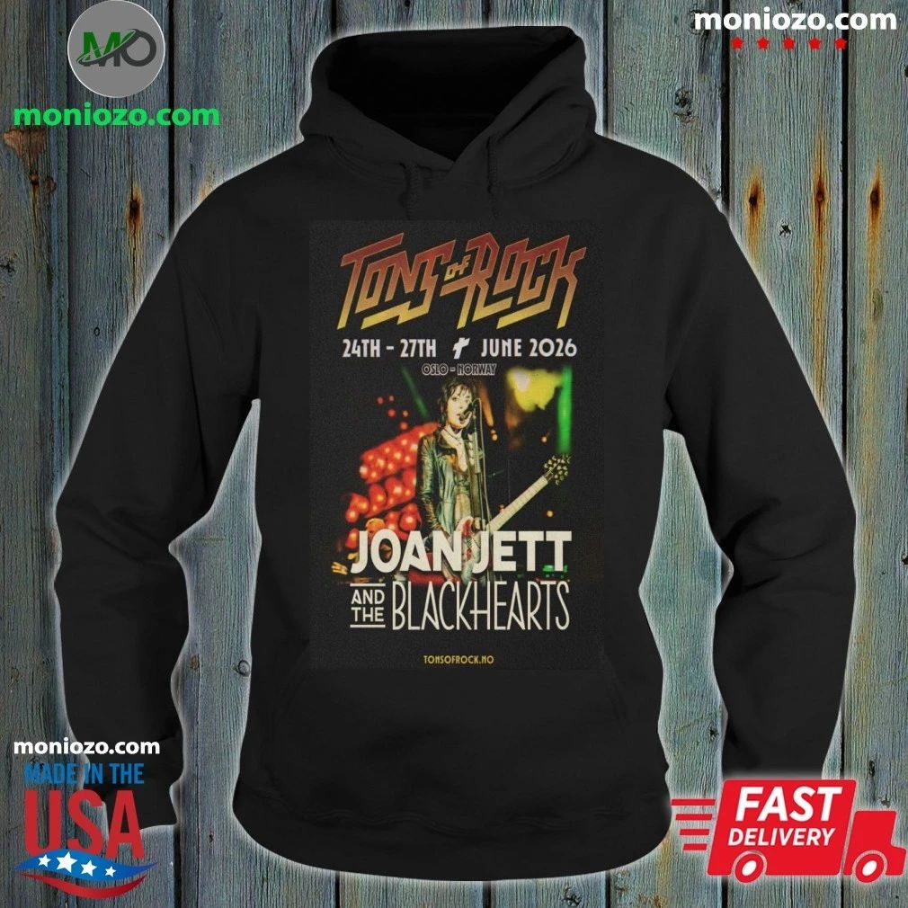 Tons of Rock x Joan Jett and The Blackhearts June - Adult & Kids T-Shirts, Sweatshirts & Hoodies apparel design preview 2