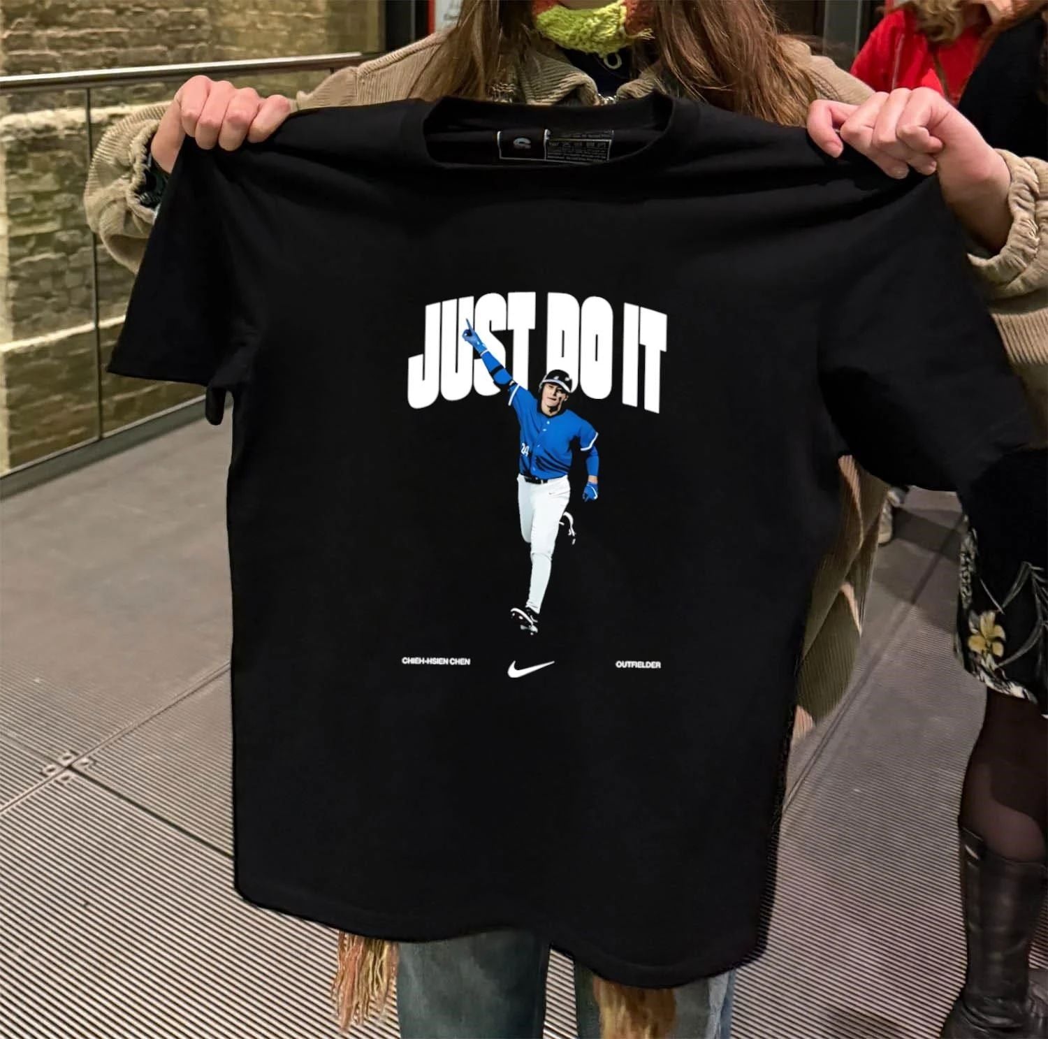 Just Do It Chieh-Hsien Chen Outfielder - Adult & Kids T-Shirts, Sweatshirts & Hoodies apparel design preview 2