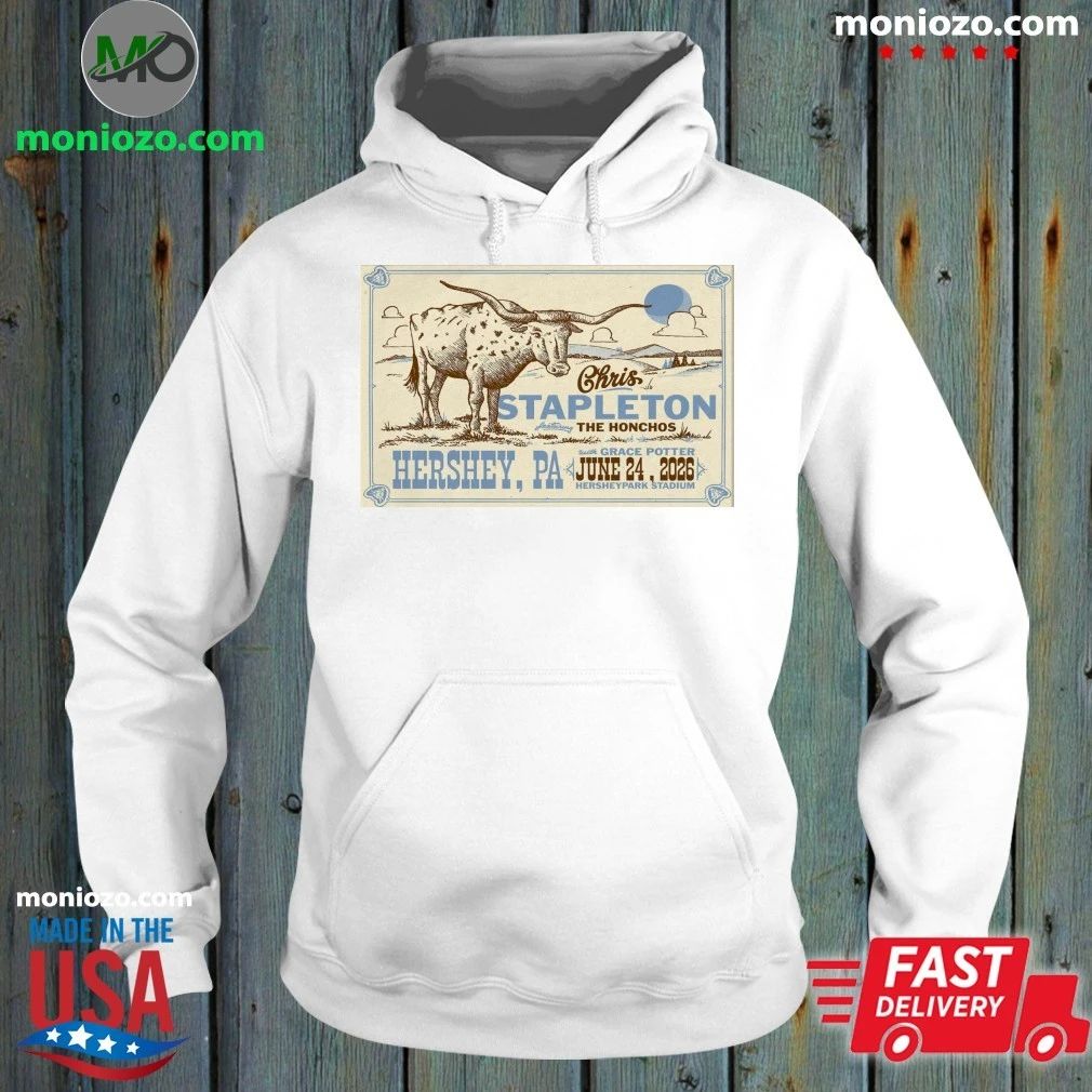 Chris Stapleton June 24 2026, Hershey PA Poster - Adult & Kids T-Shirts, Sweatshirts & Hoodies apparel design preview 2
