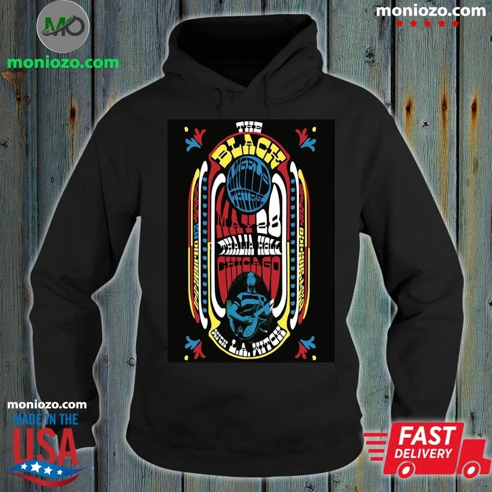 The Black Angels Chicago IL Live May 28 2026 Poster - Adult & Kids T-Shirts, Sweatshirts & Hoodies apparel design preview 2