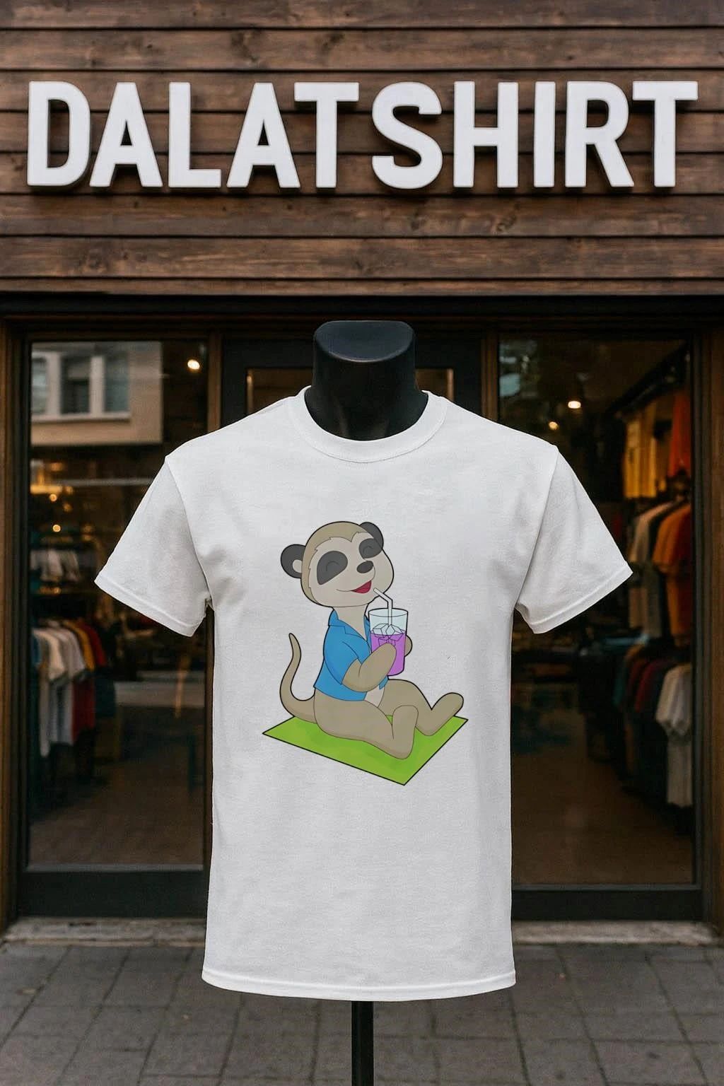 Meerkat Beach Beverage Summer cute - Adult & Kids T-Shirts, Sweatshirts & Hoodies apparel design preview 1