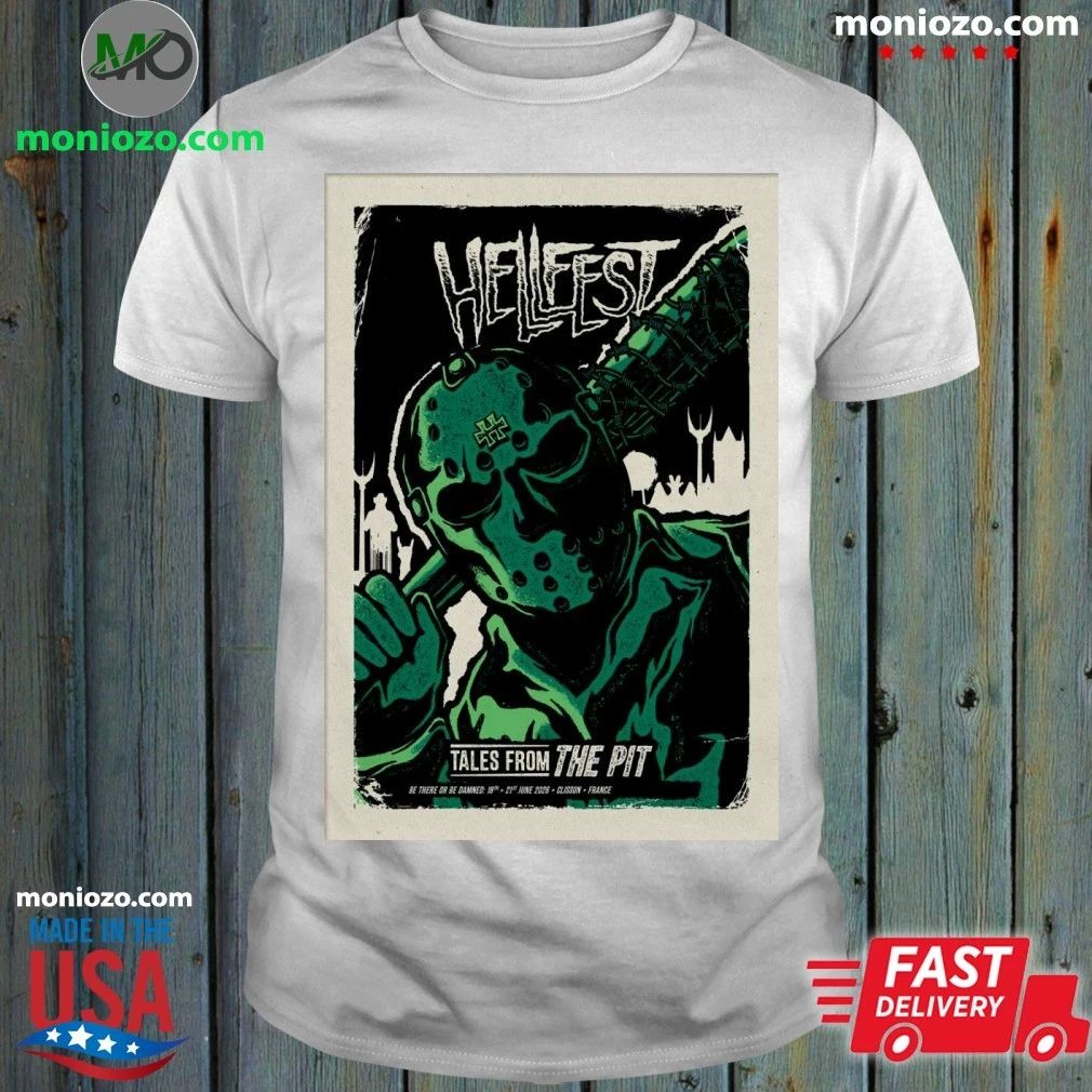 Hellfest In Clisson, France On June 18-21 2026 Poster - Adult & Kids T-Shirts, Sweatshirts & Hoodies apparel design preview 1