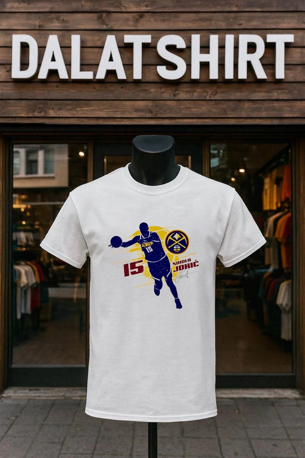 Nikola Jokic Denver Nuggets Silhouette - Adult & Kids T-Shirts, Sweatshirts & Hoodies apparel design preview 1