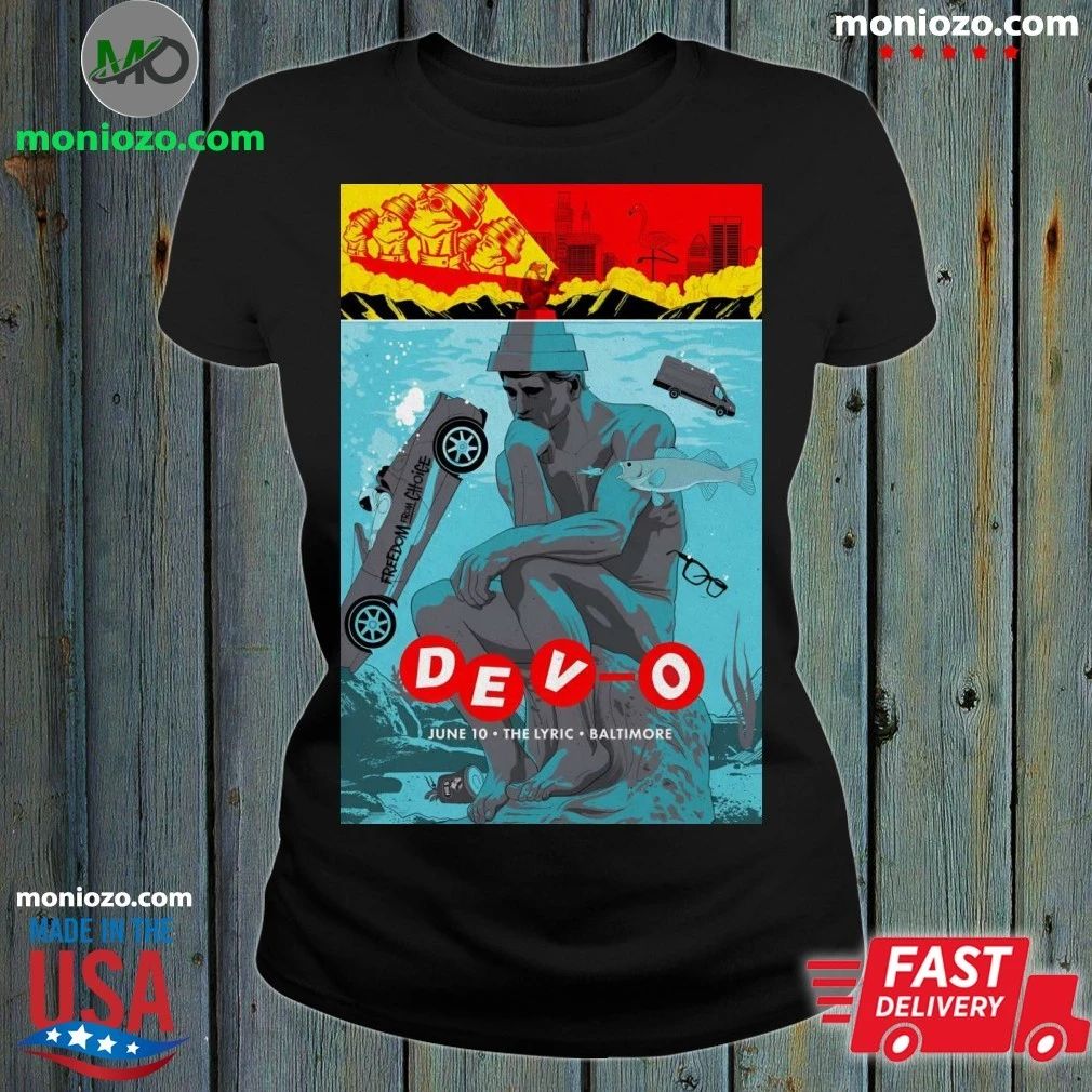 Original Devo Baltimore MD Tour On June 10 2026 - Adult & Kids T-Shirts, Sweatshirts & Hoodies apparel design preview 1
