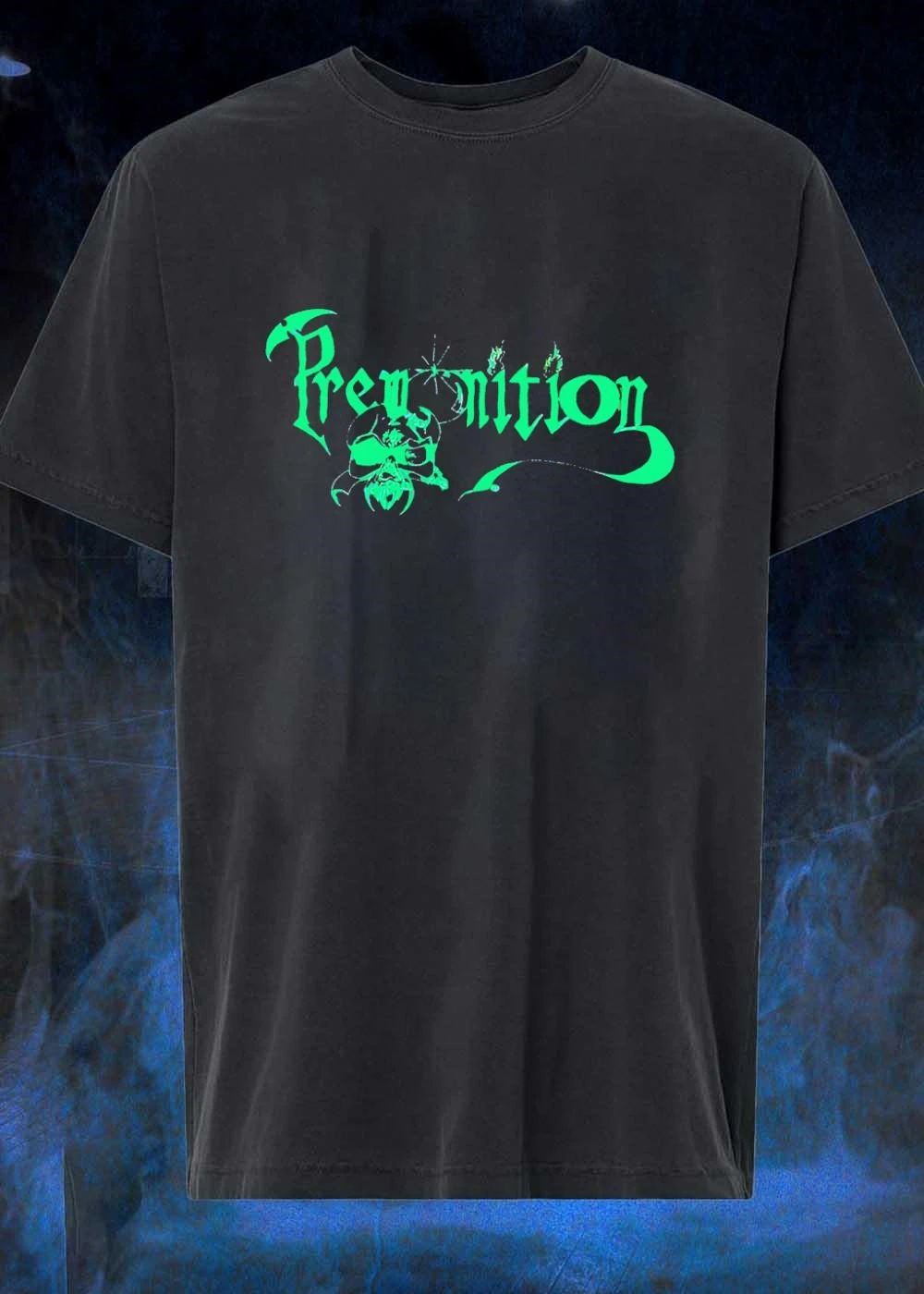 Premonition Skull Logo Neon - Adult & Kids T-Shirts, Sweatshirts & Hoodies apparel design preview 1