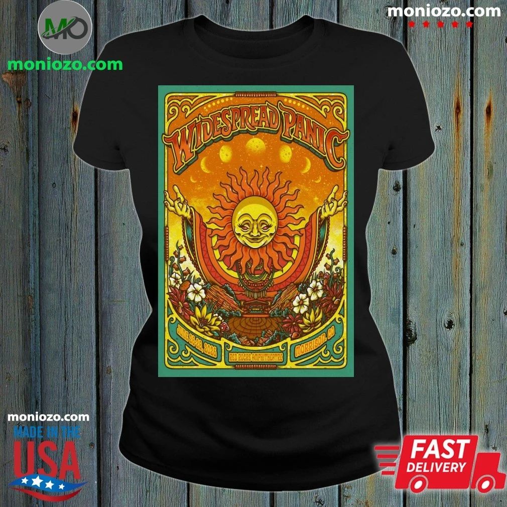 Original Widespread Panic June 26-28 2026 Red Rocks - Adult & Kids T-Shirts, Sweatshirts & Hoodies apparel design preview 1
