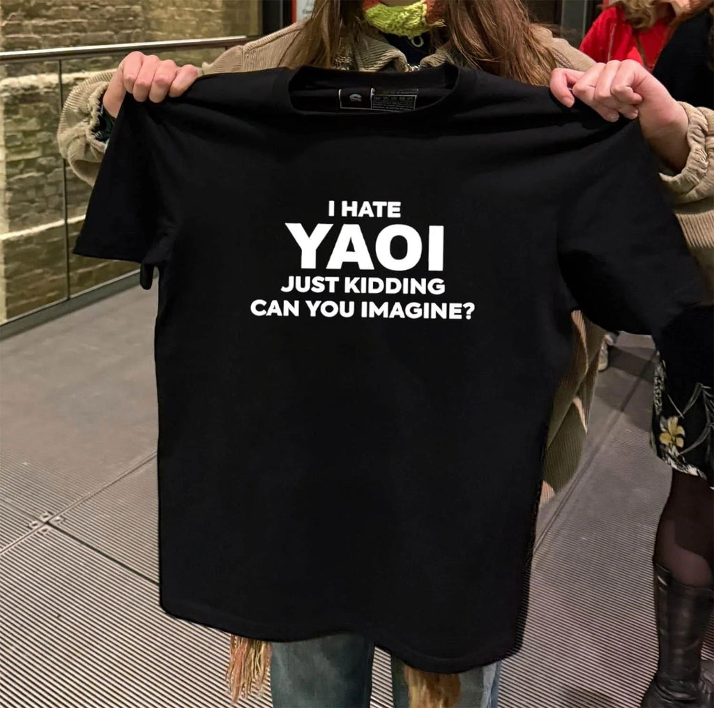 I Hate Yaoi Just Kidding Can You Imagine - Adult & Kids T-Shirts, Sweatshirts & Hoodies apparel design preview 2