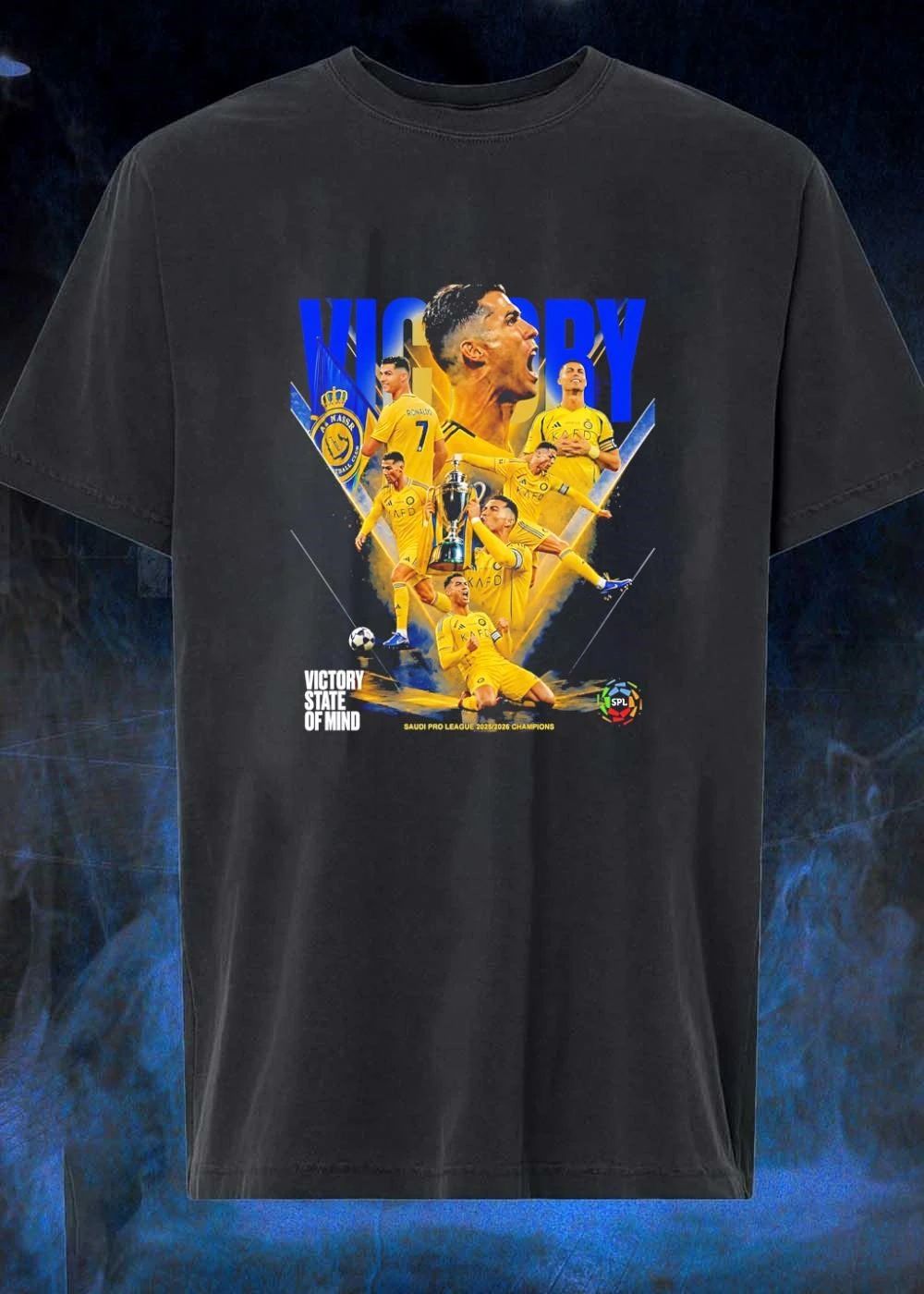 Al Nassr Fc Ronaldo 7 Kafd - Adult & Kids T-Shirts, Sweatshirts & Hoodies apparel design preview 1