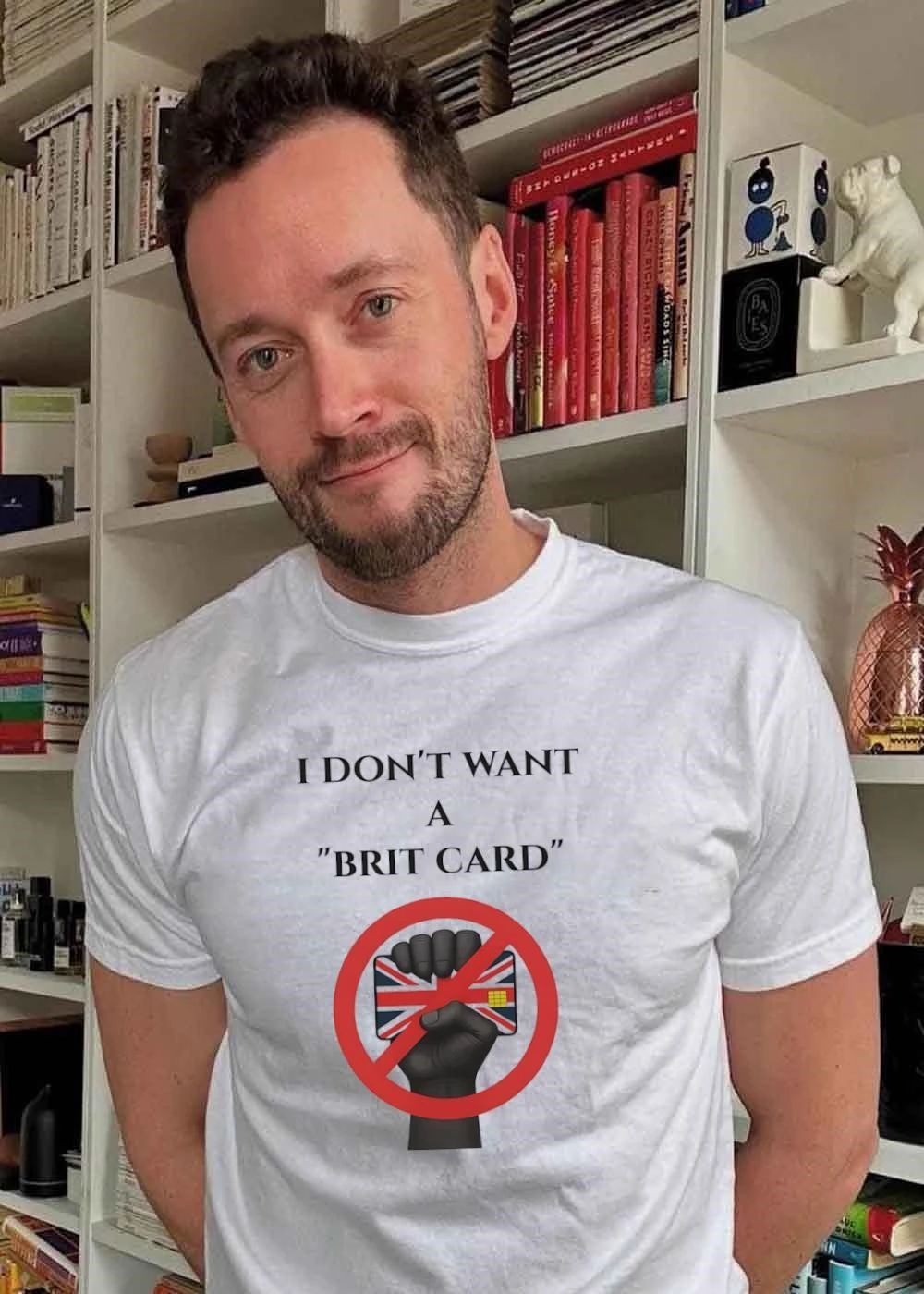 I Don't Want A 'Brit Card' Union Jack Credit - Adult & Kids T-Shirts, Sweatshirts & Hoodies apparel design preview 2