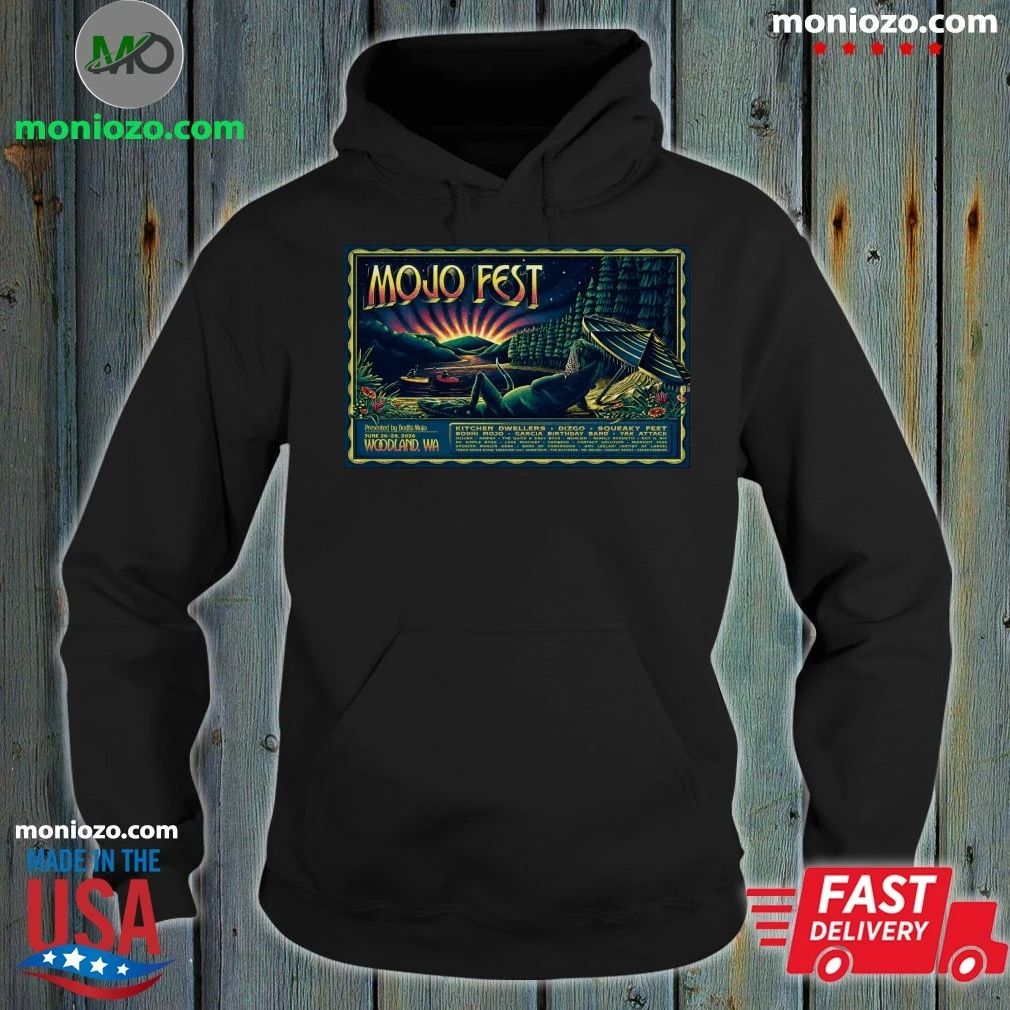 Original Mojo Fest On June 26-28 2026 In Woodland WA - Adult & Kids T-Shirts, Sweatshirts & Hoodies apparel design preview 2