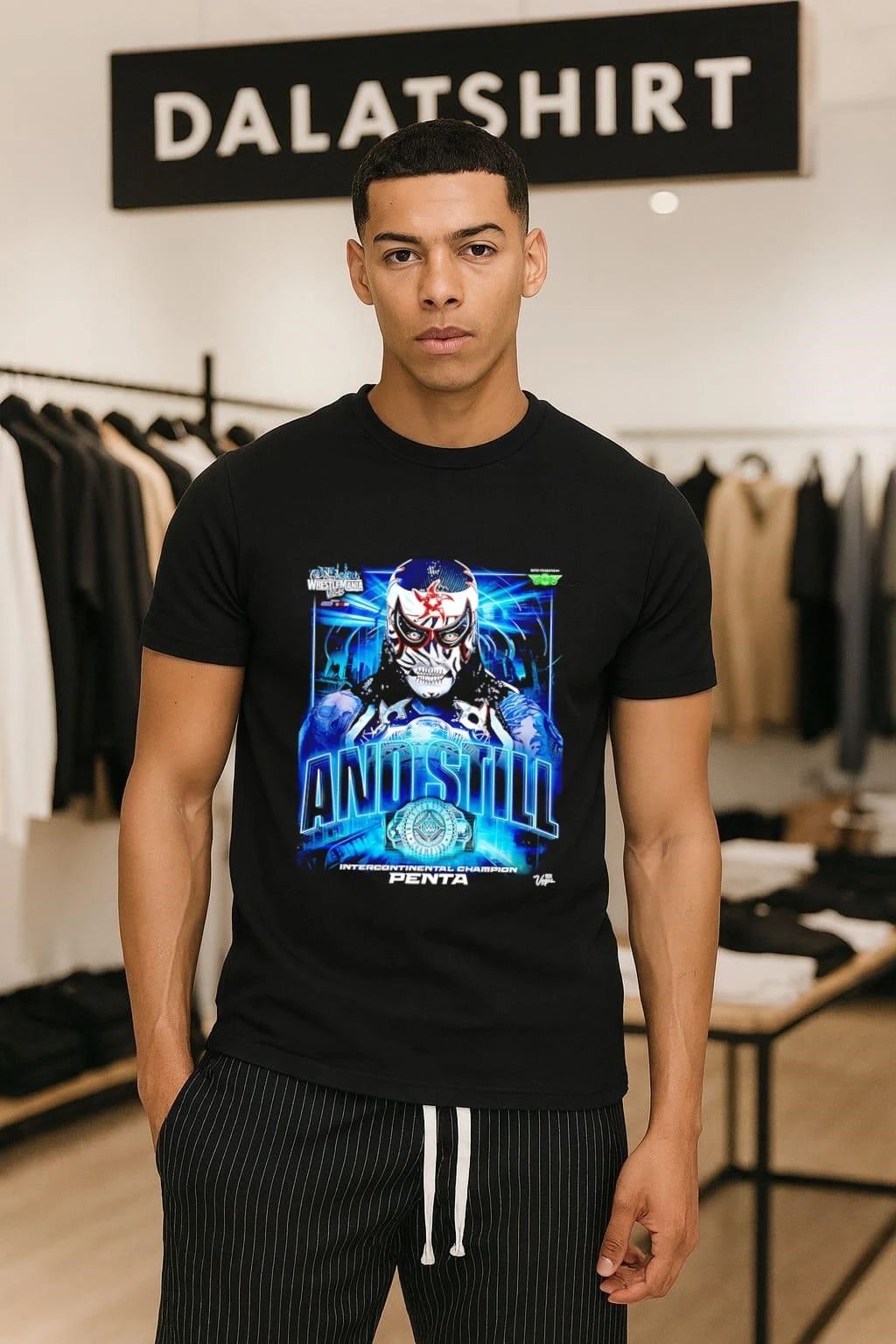 Penta 2026 Wrestlemania Las Vegas Intercontinental - Adult & Kids T-Shirts, Sweatshirts & Hoodies apparel design preview 1