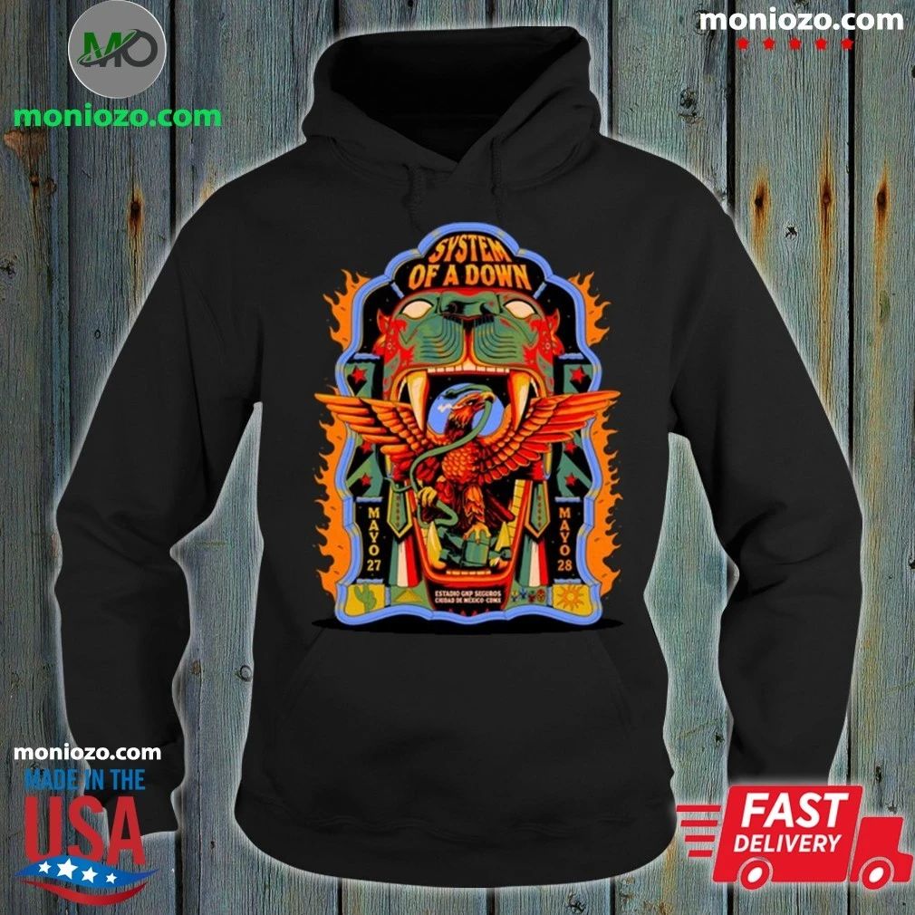 System Of A Down 5 27-5 28 2026 Mexico City - Adult & Kids T-Shirts, Sweatshirts & Hoodies apparel design preview 2