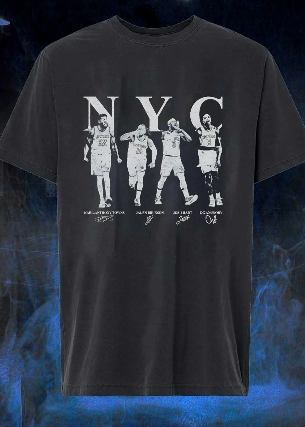 NYC Karl Anthony Towns Jalen Brunson Josh Hart OG - Adult & Kids T-Shirts, Sweatshirts & Hoodies apparel design preview 1