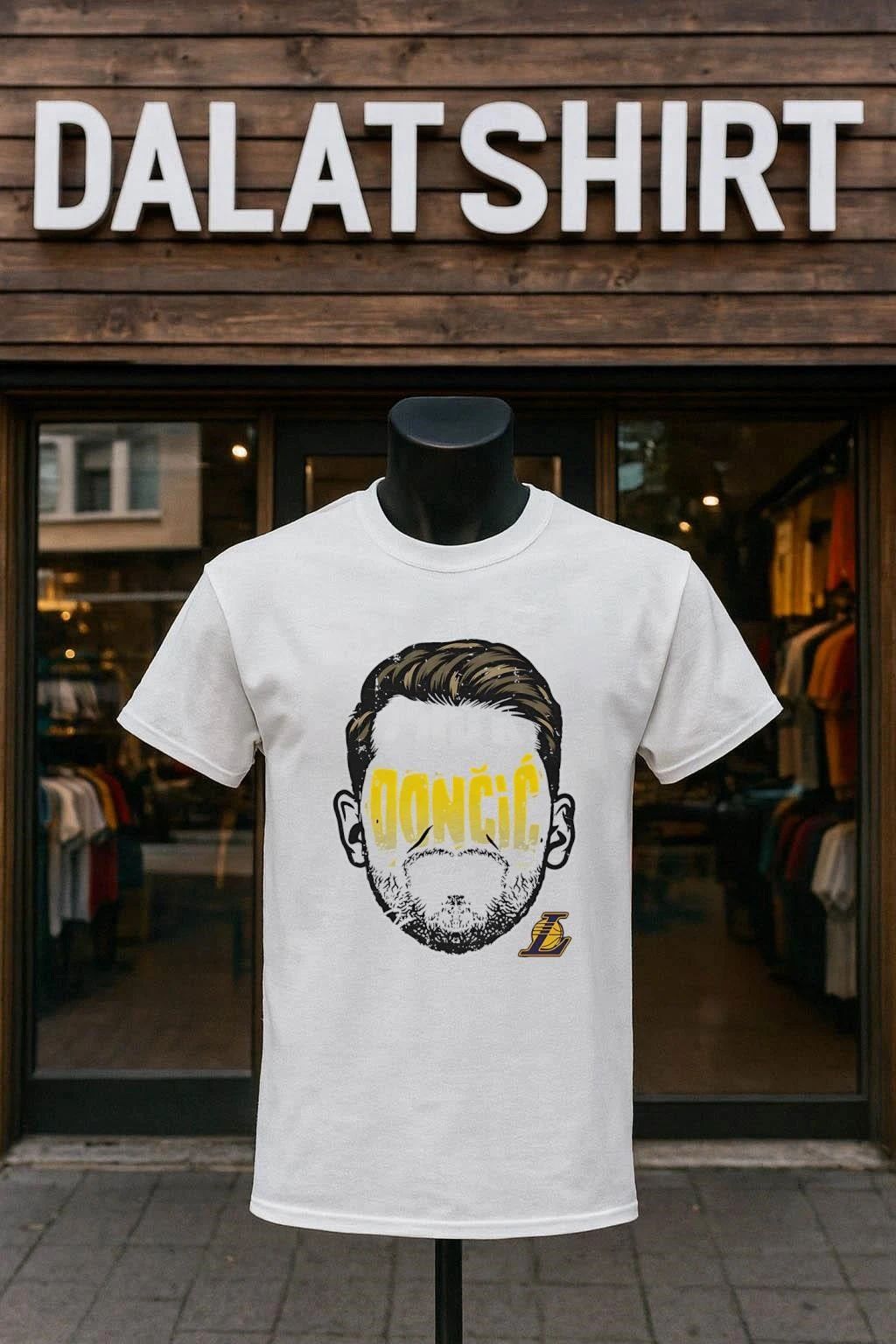 Luka Doncic Los Angeles Lakers Player Silhouette - Adult & Kids T-Shirts, Sweatshirts & Hoodies apparel design preview 1