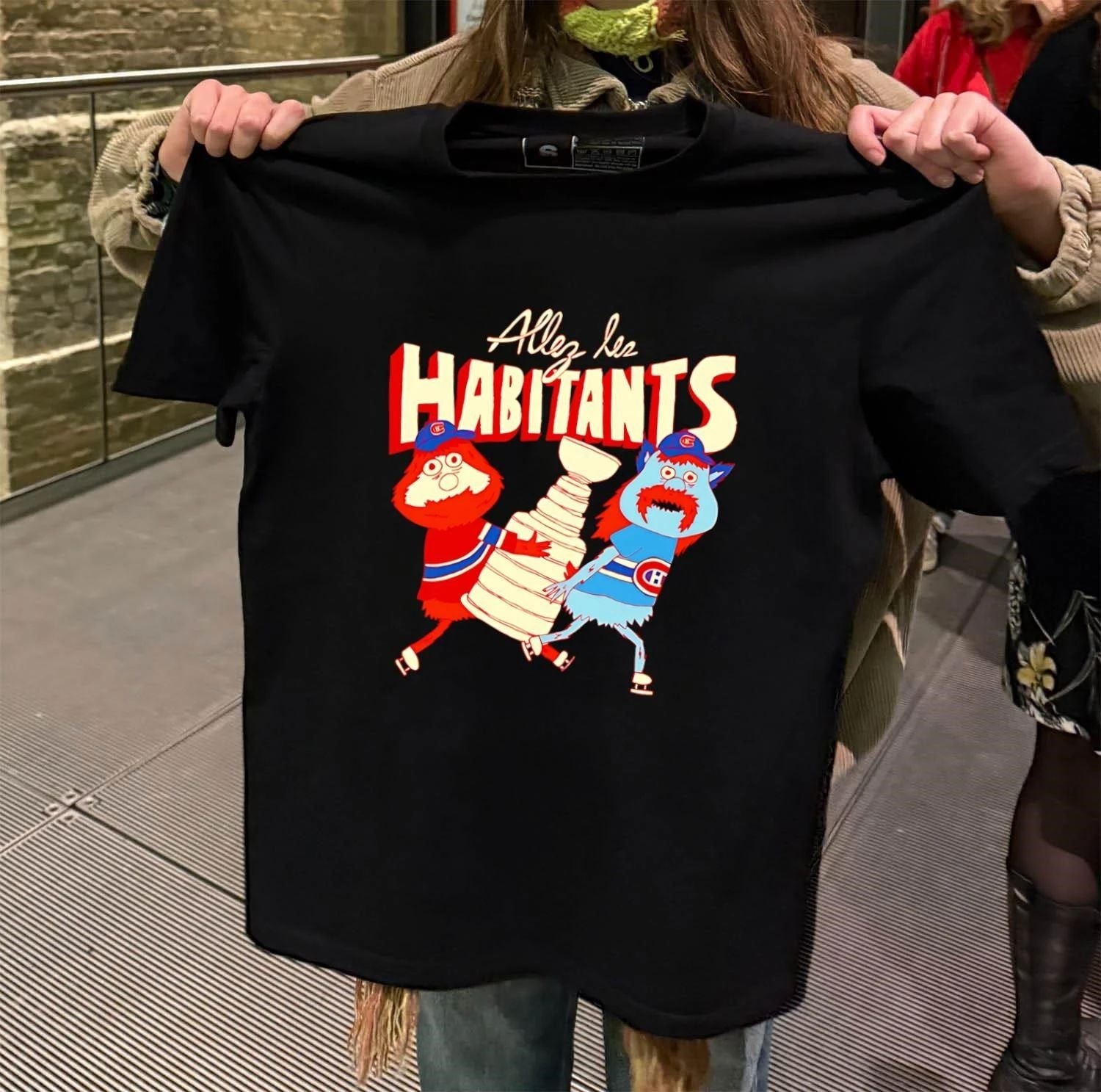 Allez Les Habitants Montreal Hockey Monsters - Adult & Kids T-Shirts, Sweatshirts & Hoodies apparel design preview 2