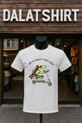 Off to Trust a Tiny Ledge Rock Climbing Frog on - Adult & Kids T-Shirts, Sweatshirts & Hoodies apparel design preview 1