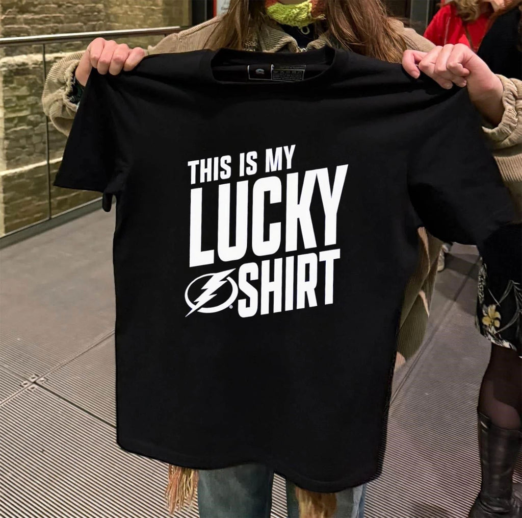 Tampa Bay Lightning This Is My Lucky hockey 2026 - Adult & Kids T-Shirts, Sweatshirts & Hoodies apparel design preview 2