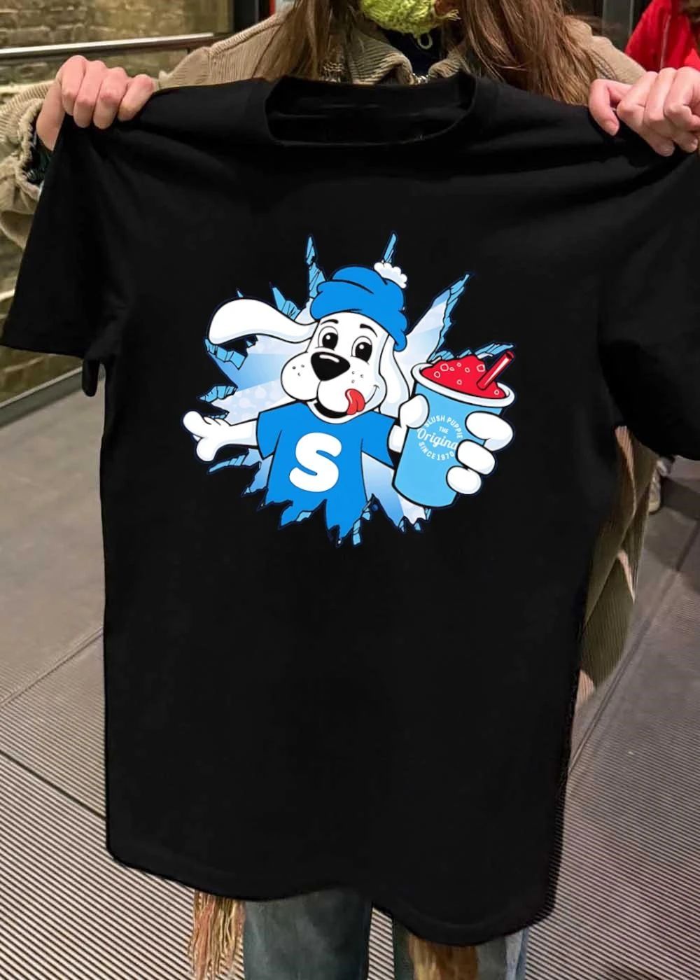 Slush Puppie Mascot Dog S Logo Breaking Ice Slushie - Adult & Kids T-Shirts, Sweatshirts & Hoodies apparel design preview 2