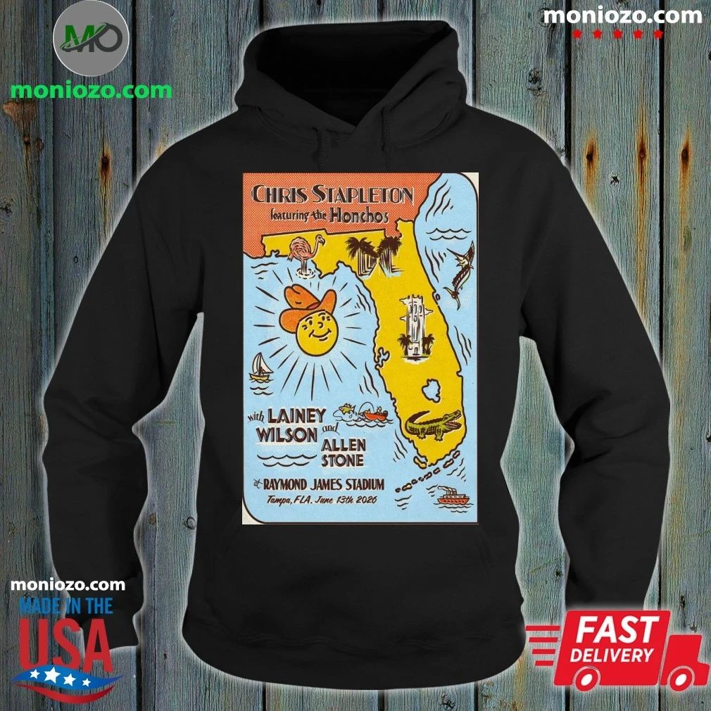 Original Chris Stapleton Tampa FL 6 13 2026 Poster - Adult & Kids T-Shirts, Sweatshirts & Hoodies apparel design preview 2