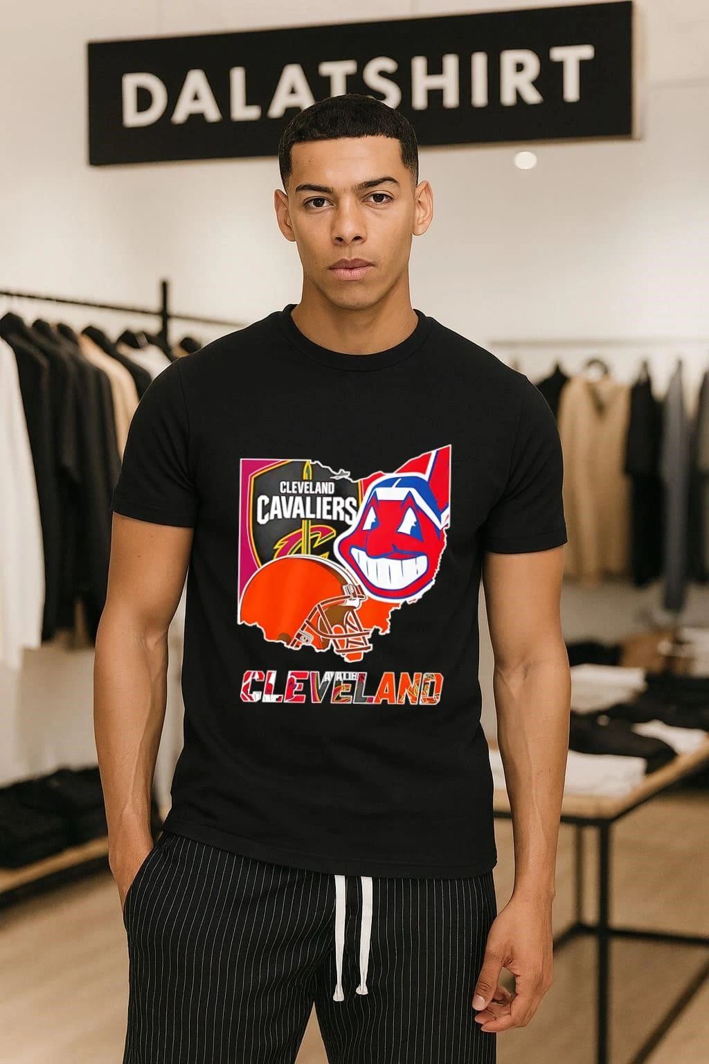 Cleveland Cavaliers Indians Browns Ohio State Logo - Adult & Kids T-Shirts, Sweatshirts & Hoodies apparel design preview 1