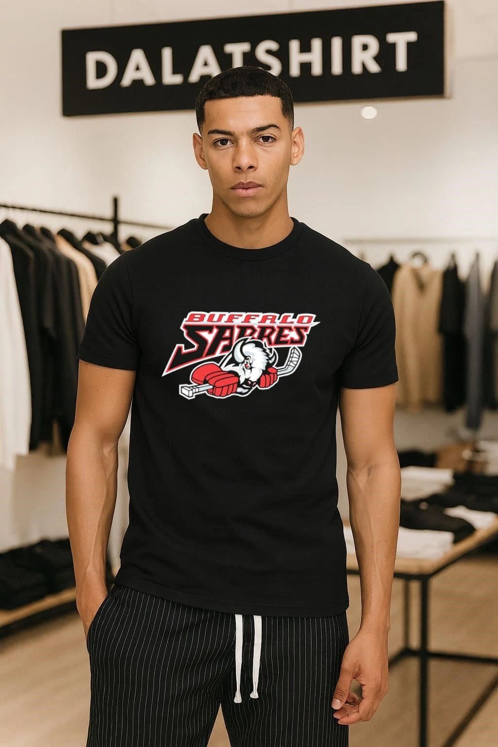 Buffalo Sabres Hockey Goathead Logo - Adult & Kids T-Shirts, Sweatshirts & Hoodies apparel design preview 1