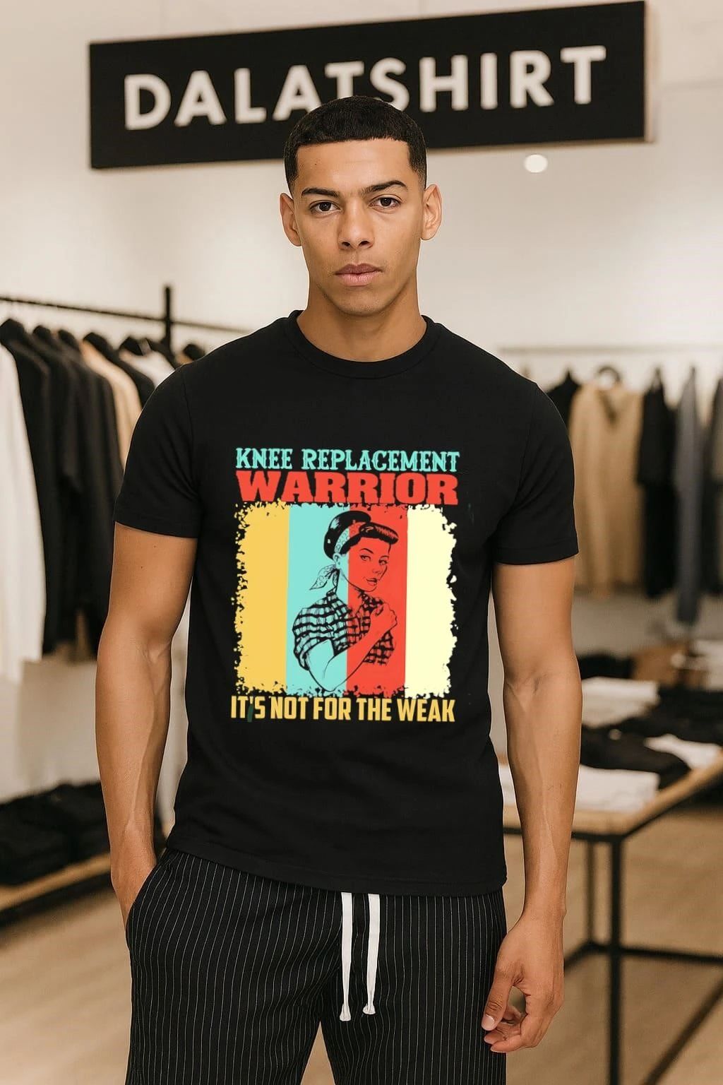 Knee Replacement Warrior It's Not For The Weak - Adult & Kids T-Shirts, Sweatshirts & Hoodies apparel design preview 1