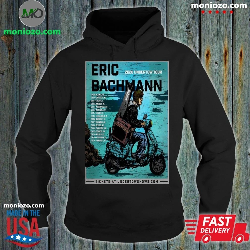Original Eric Bachmann Undertow 2026 Shows Poster - Adult & Kids T-Shirts, Sweatshirts & Hoodies apparel design preview 2