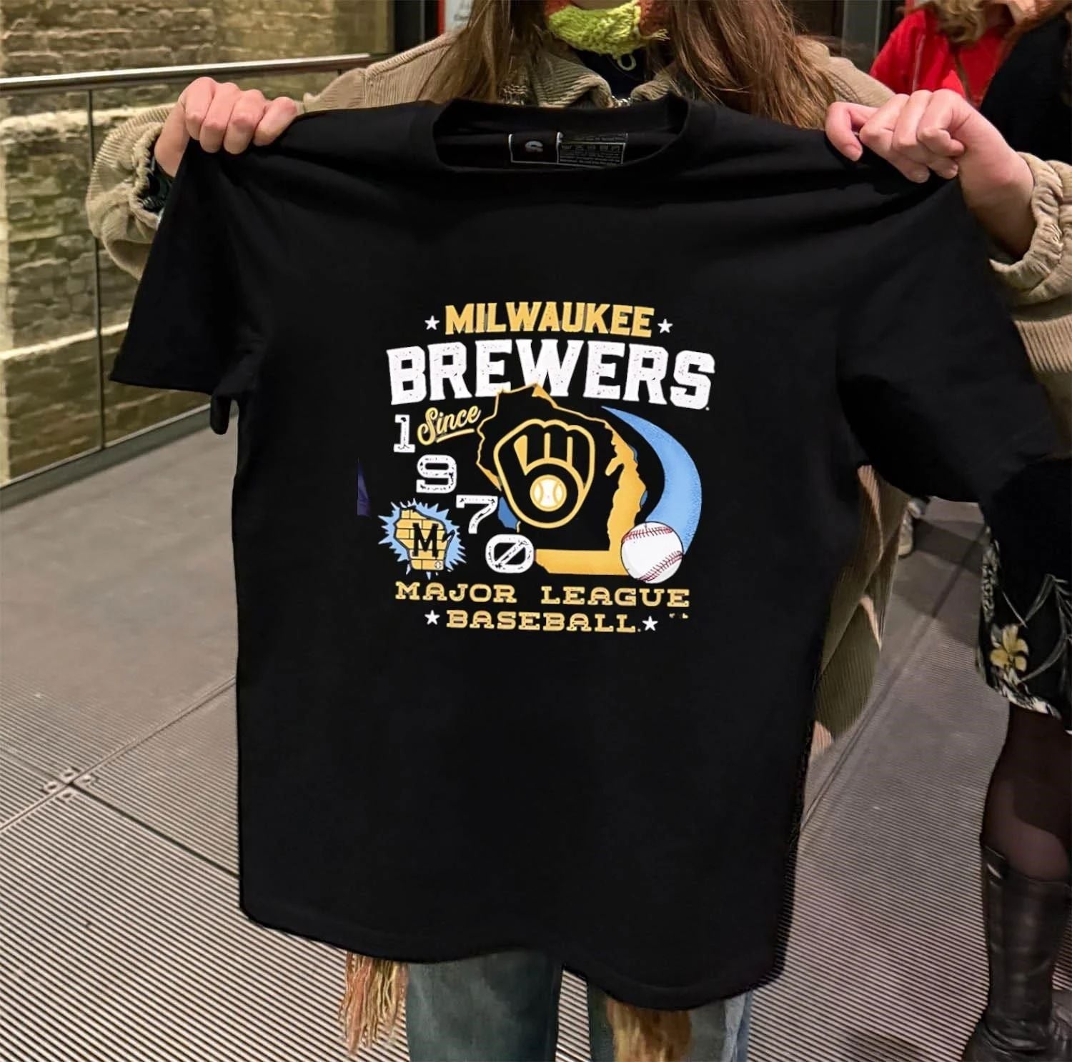 Milwaukee Brewers Since 1970 MLB - Adult & Kids T-Shirts, Sweatshirts & Hoodies apparel design preview 2