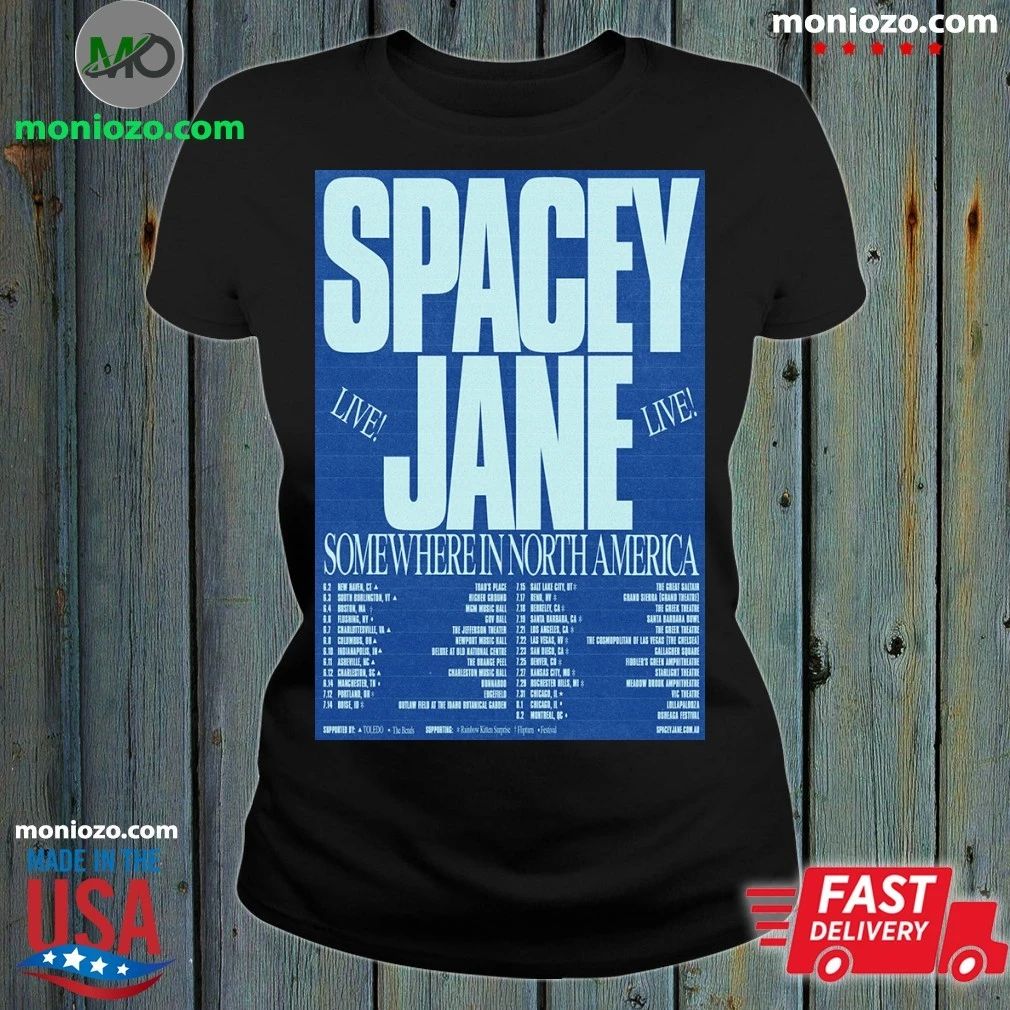 Spacey Jane Live North America 2026 Poster - Adult & Kids T-Shirts, Sweatshirts & Hoodies apparel design preview 1
