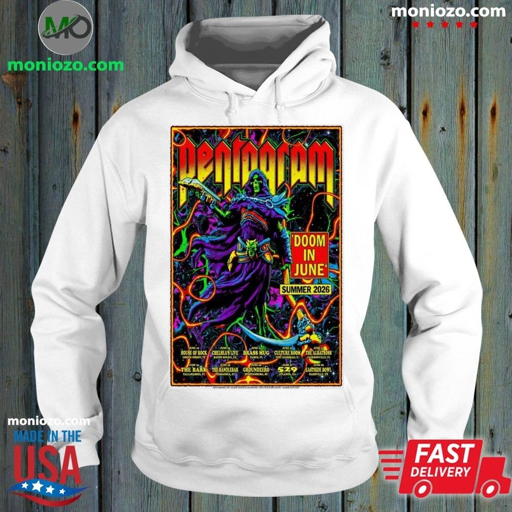 Doom and Pentagram June Summer 2026 Poster - Adult & Kids T-Shirts, Sweatshirts & Hoodies apparel design preview 2