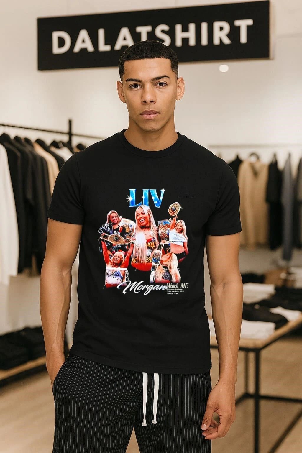 Liv Morgan Watch Me Gionna Daddio New Jersey USA - Adult & Kids T-Shirts, Sweatshirts & Hoodies apparel design preview 1