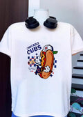 Chicago Cubs World Famous 1060 Addison St Hot Dog - Adult & Kids T-Shirts, Sweatshirts & Hoodies apparel design preview 1