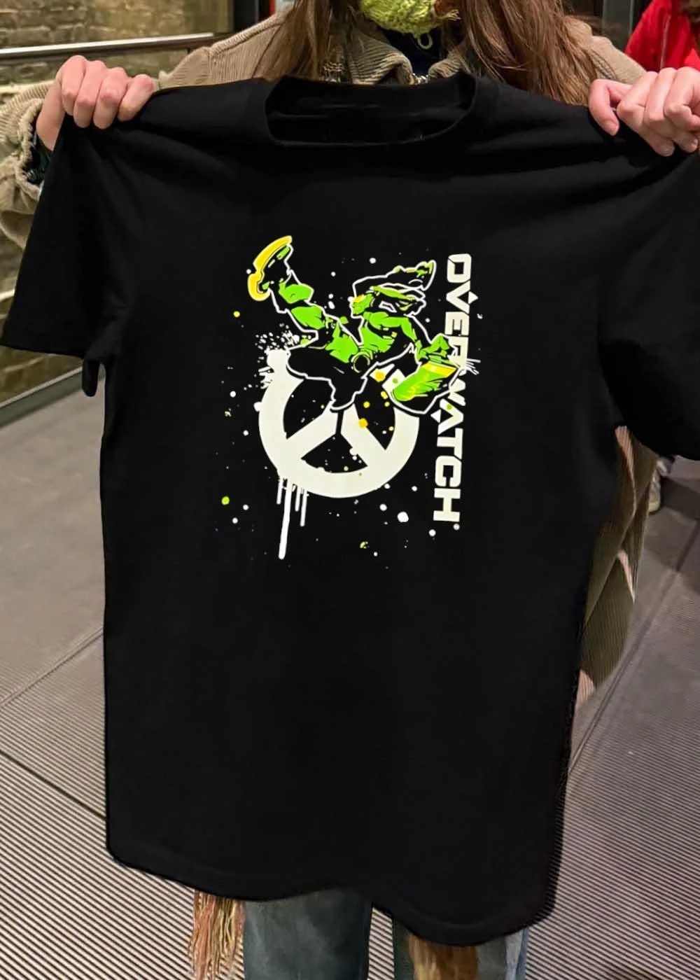 Overwatch Lucio Peace Sign Graffiti Splatter - Adult & Kids T-Shirts, Sweatshirts & Hoodies apparel design preview 2