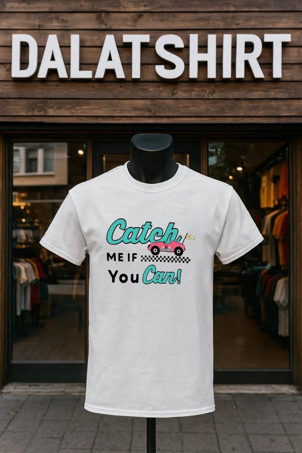 Catch Me If You Can car 01 - Adult & Kids T-Shirts, Sweatshirts & Hoodies apparel design preview 1
