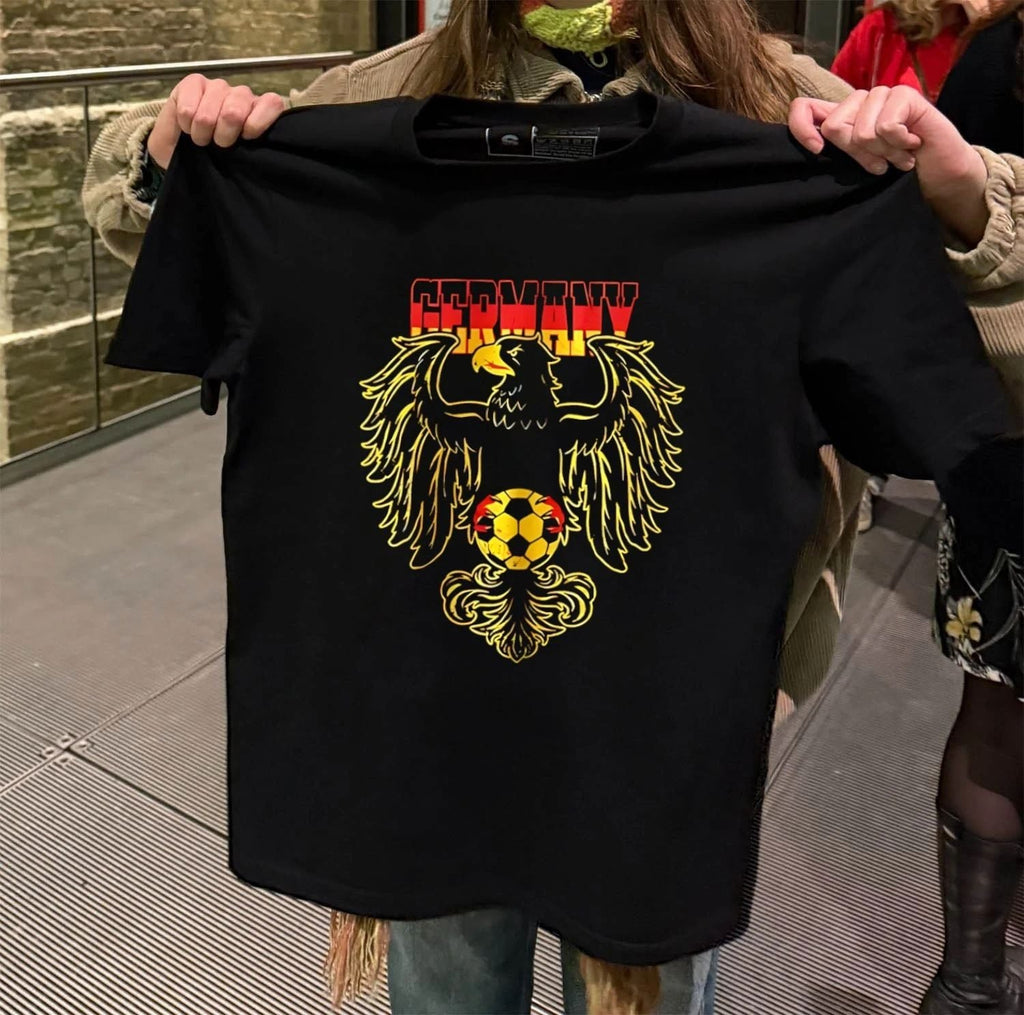 Germany Eagle Crest Soccer Ball Flag - Adult & Kids T-Shirts, Sweatshirts & Hoodies apparel design preview 2