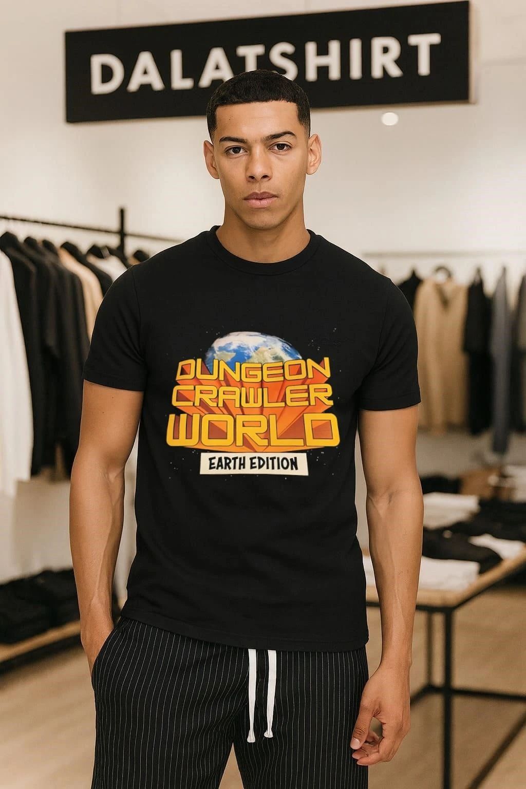 Dungeon Crawler World Earth Edition logo - Adult & Kids T-Shirts, Sweatshirts & Hoodies apparel design preview 1