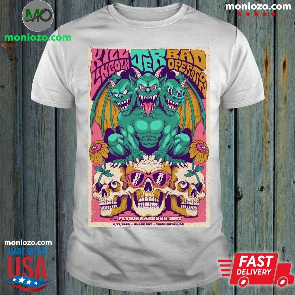 Original Kill Lincoln Black Cat in Washington DC June - Adult & Kids T-Shirts, Sweatshirts & Hoodies apparel design preview 1