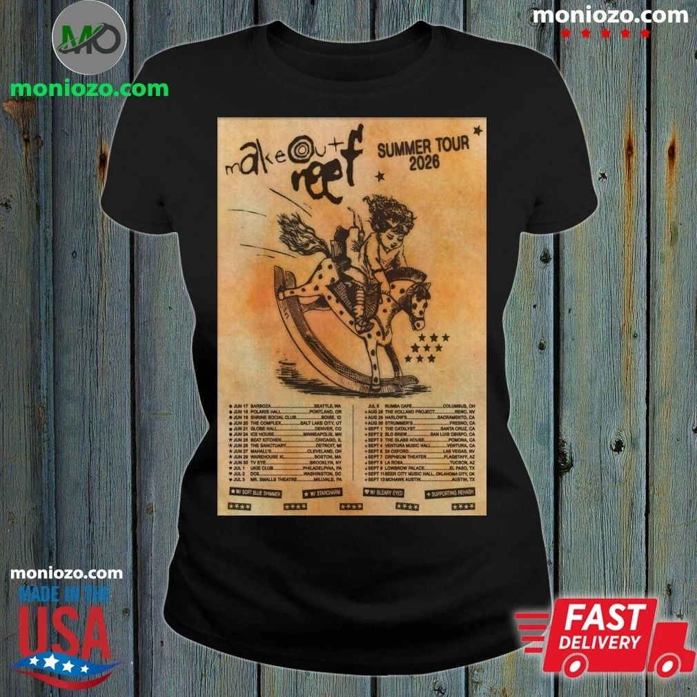Makeout Reef Tour 2026 Poster - Adult & Kids T-Shirts, Sweatshirts & Hoodies apparel design preview 1