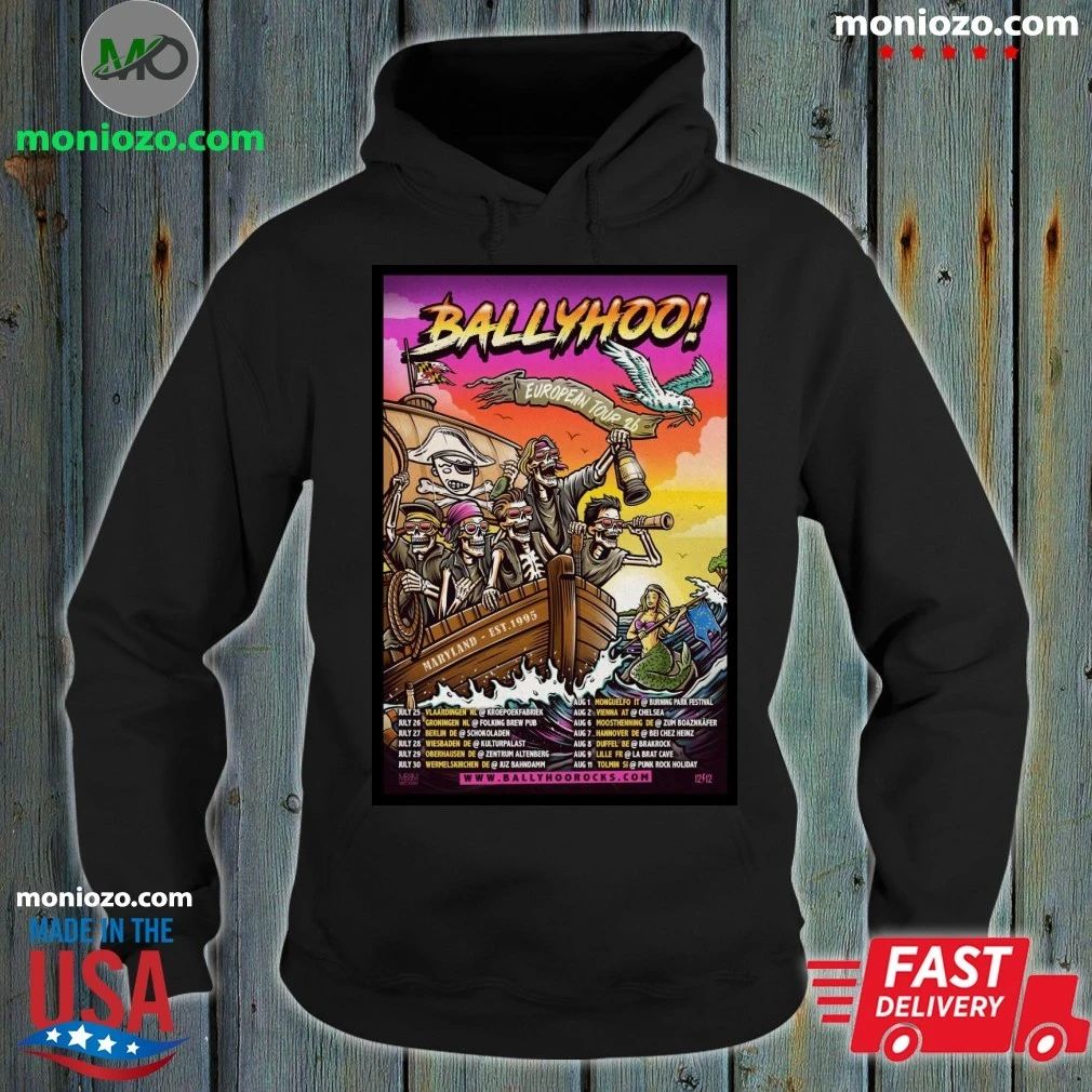 Original New BALLYHOO! European Tour 2026 Poster - Adult & Kids T-Shirts, Sweatshirts & Hoodies apparel design preview 2